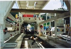 TBM supporting machinery.